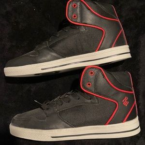 Rocawear high top black and red sneakers for men